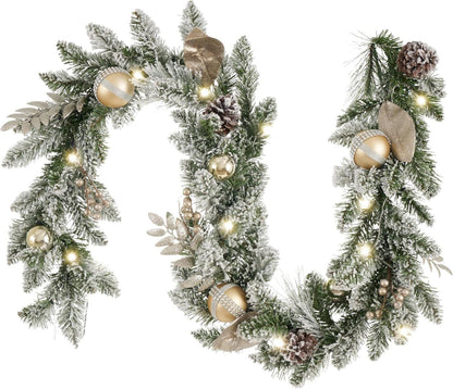 LED Weihnachtsgirlande mit Timer-Funktion 183cm