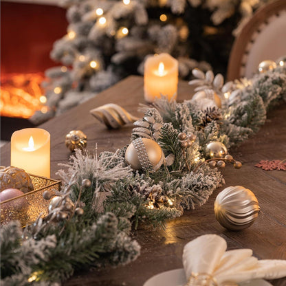 LED Weihnachtsgirlande mit Timer-Funktion 183cm