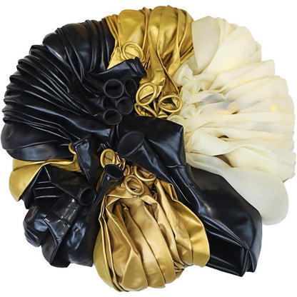 Ballons Gold Schwarz Luftballons Geburtstag 140stk girlande
