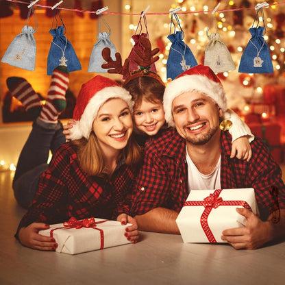 Adventskalender zum Befüllen mit Holzanhängern und Clips