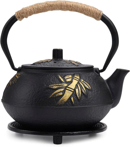 Gusseiserne Teekanne mit Emailliertem Interieur und