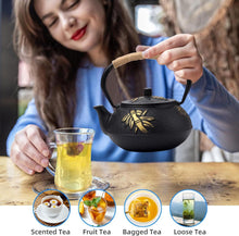 Gusseisen Teekanne mit Emailliertem Interieur und