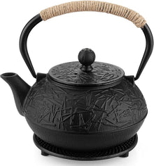 Gusseiserne Teekanne mit Emailliertem Interieur und Sieb 900ML