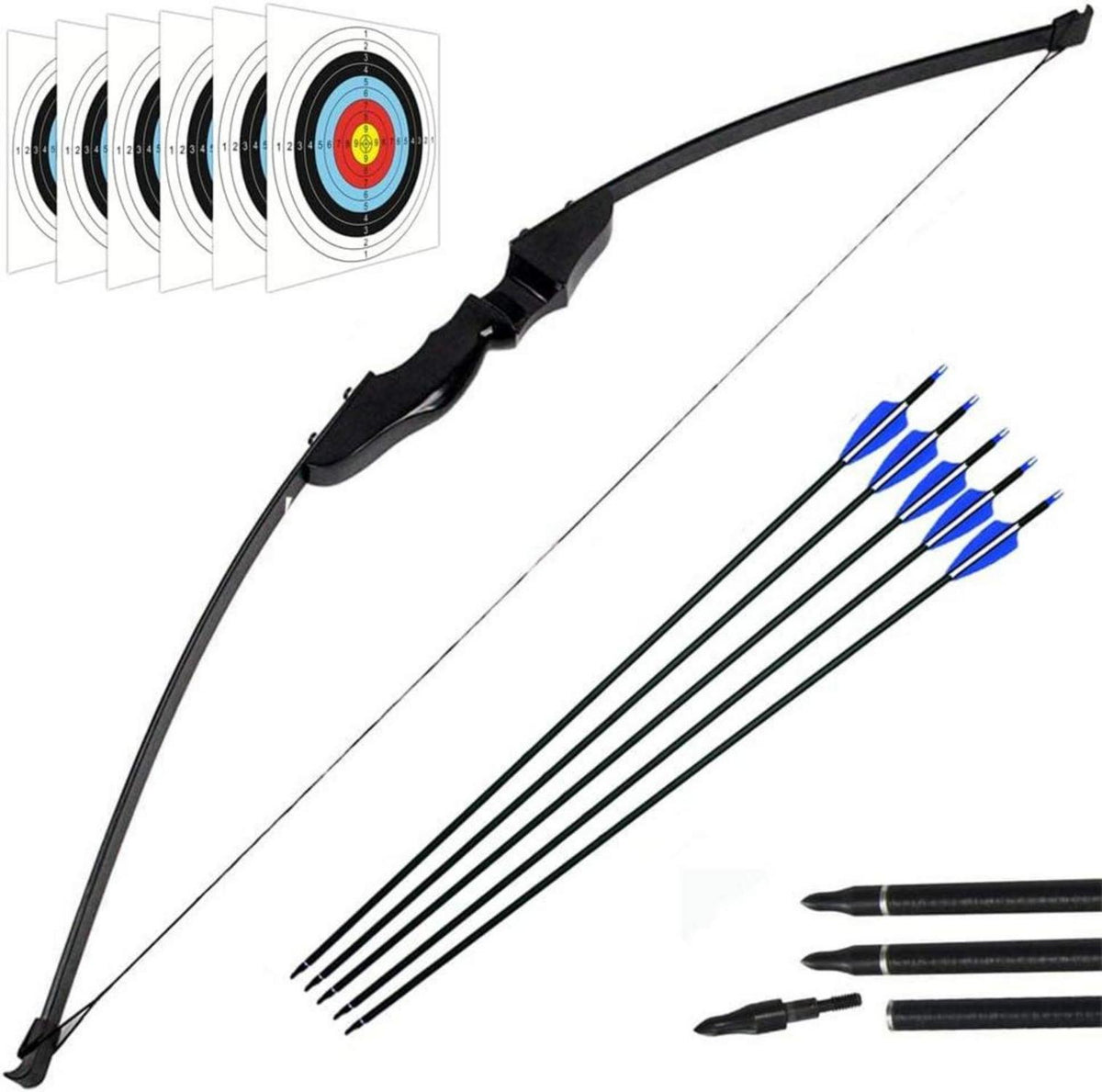 Dostyle Recurve Bogen Set mit 40lbs Jagd Pfeile