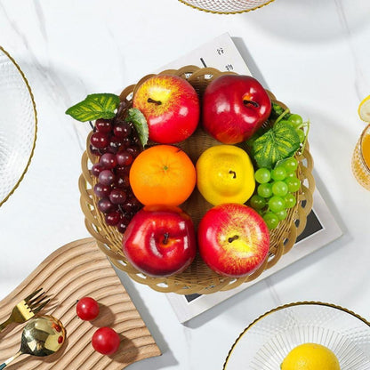Künstliche Früchte Set 8tlg. Deko Obst lebensecht Apfel Traube Orange Birne