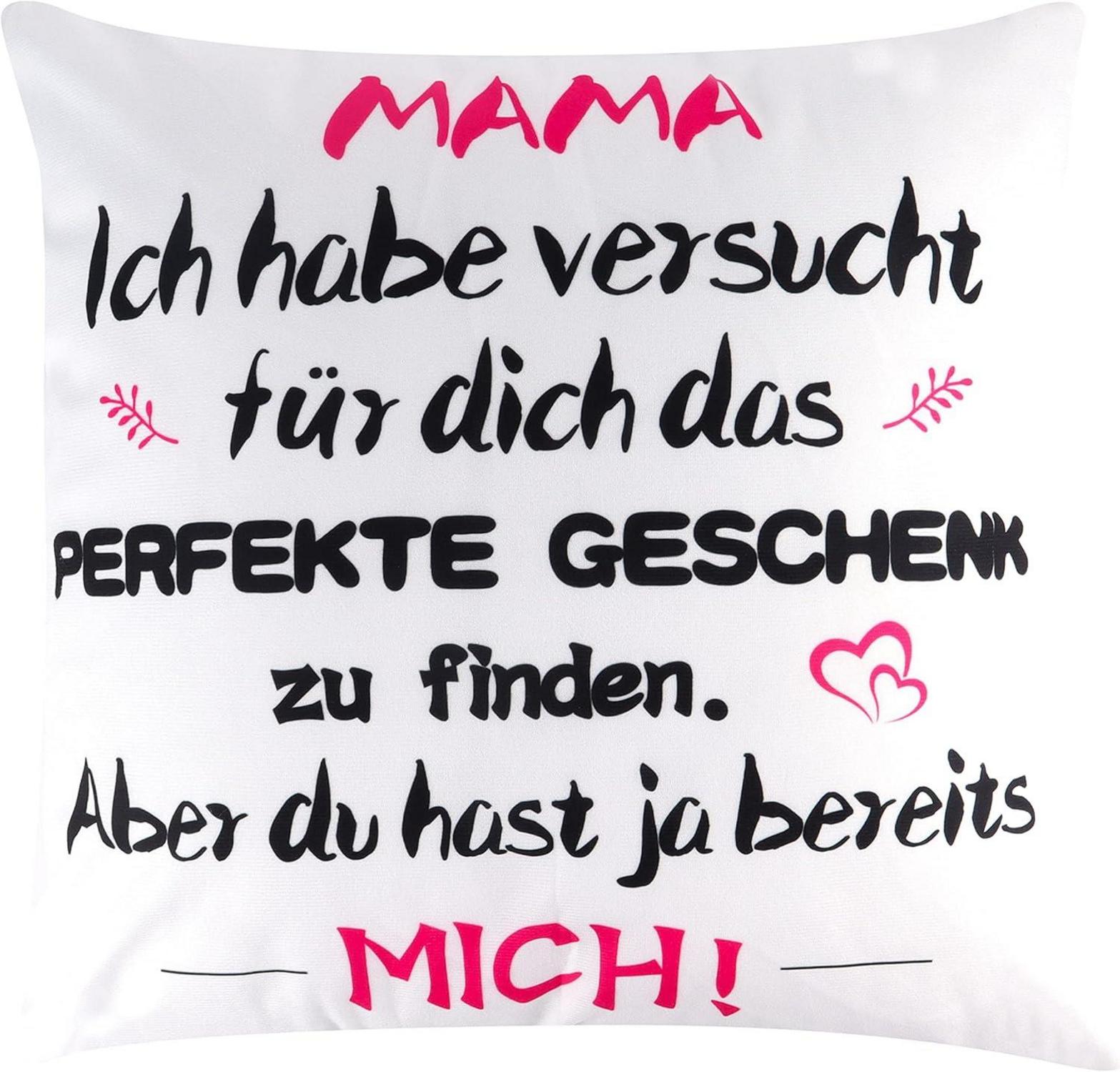 Personalisiertes Mama Geburtstagsgeschenk Kissenbezug 45x45cm