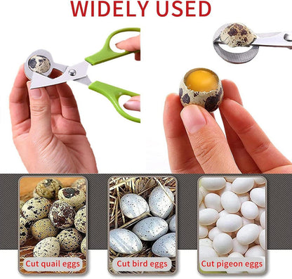 Wachteleierschere Edelstahl Eierschneider Wachteleierschalenöffner