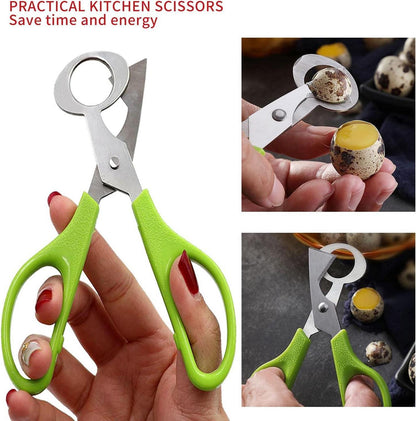 Wachteleierschere Edelstahl Eierschalenschneider für Küche Zuhause