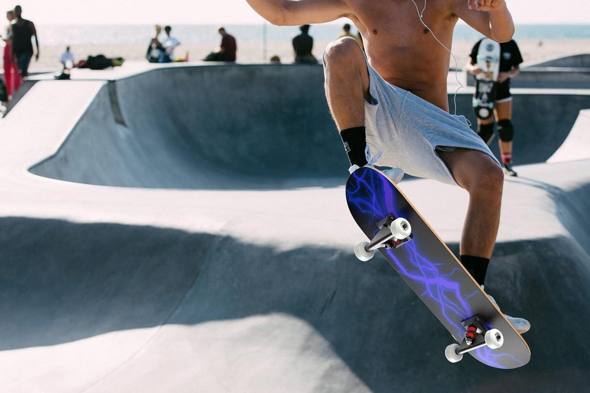 Skateboard 31 Zoll 7 Schichten Ahorn ABEC-11 für Anfänger Mädchen