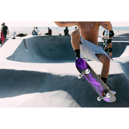 LAYENNE Skateboard 31 Zoll komplett mit ABEC-11 Lager, Ahorn