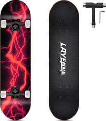 Skateboard 31 Zoll Ahorn Deck ABEC-11 Halterung