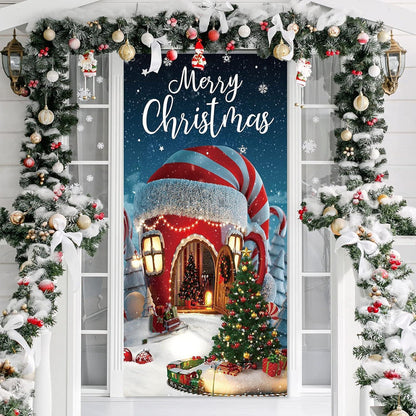 Weihnachts Türbanner Frohe Weihnachten 180x90cm Polyester