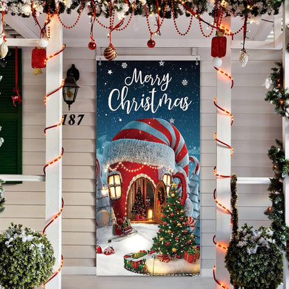 Weihnachts Türbanner Frohe Weihnachten 180x90cm Polyester
