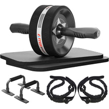 EnterSports 6-in-1 Bauchroller Set mit Fitnessband und
