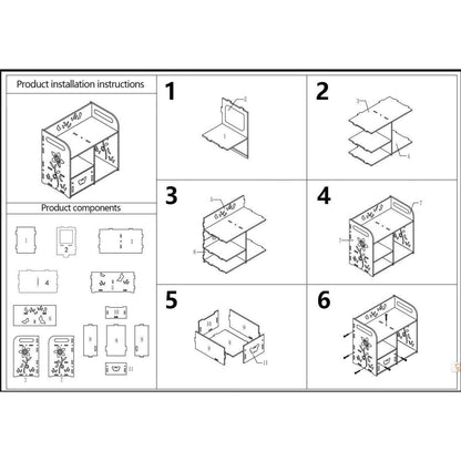 Make up Organizer Schubladen Kosmetikbox Schminktisch