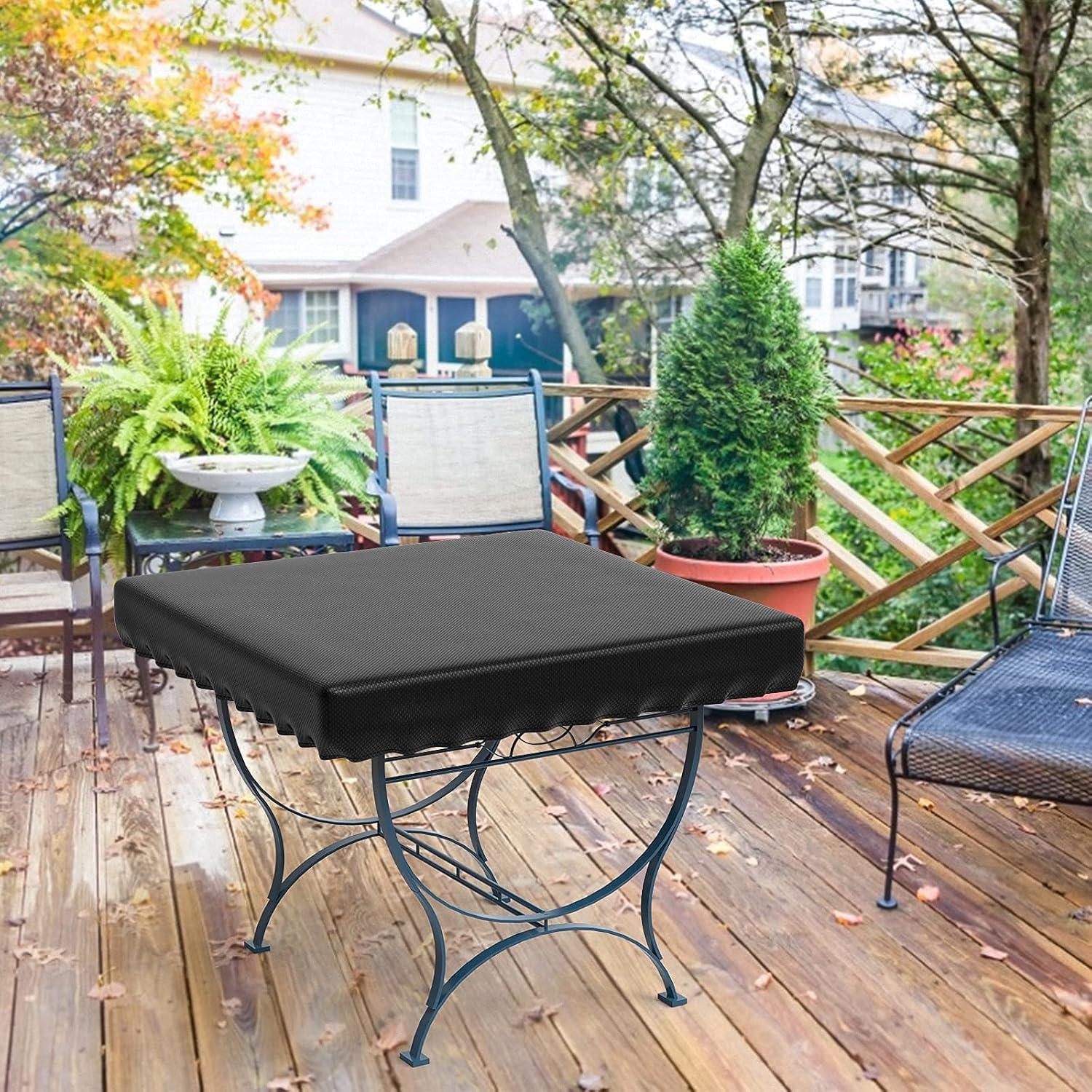 Gartentisch Abdeckung 92x92x16cm Wasserfest Schutzhülle für Gartenmöbel