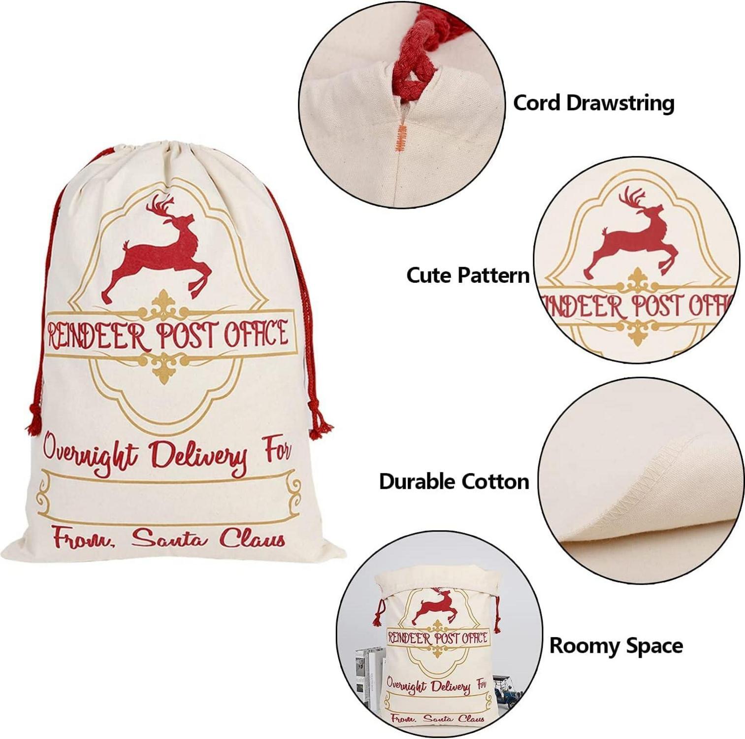 Weihnachtsgeschenktüte Santa Sack Canvas Tasche 3 Stile