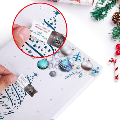 MJARTORIA Himmelblau Schmuck Adventskalender 2024 für