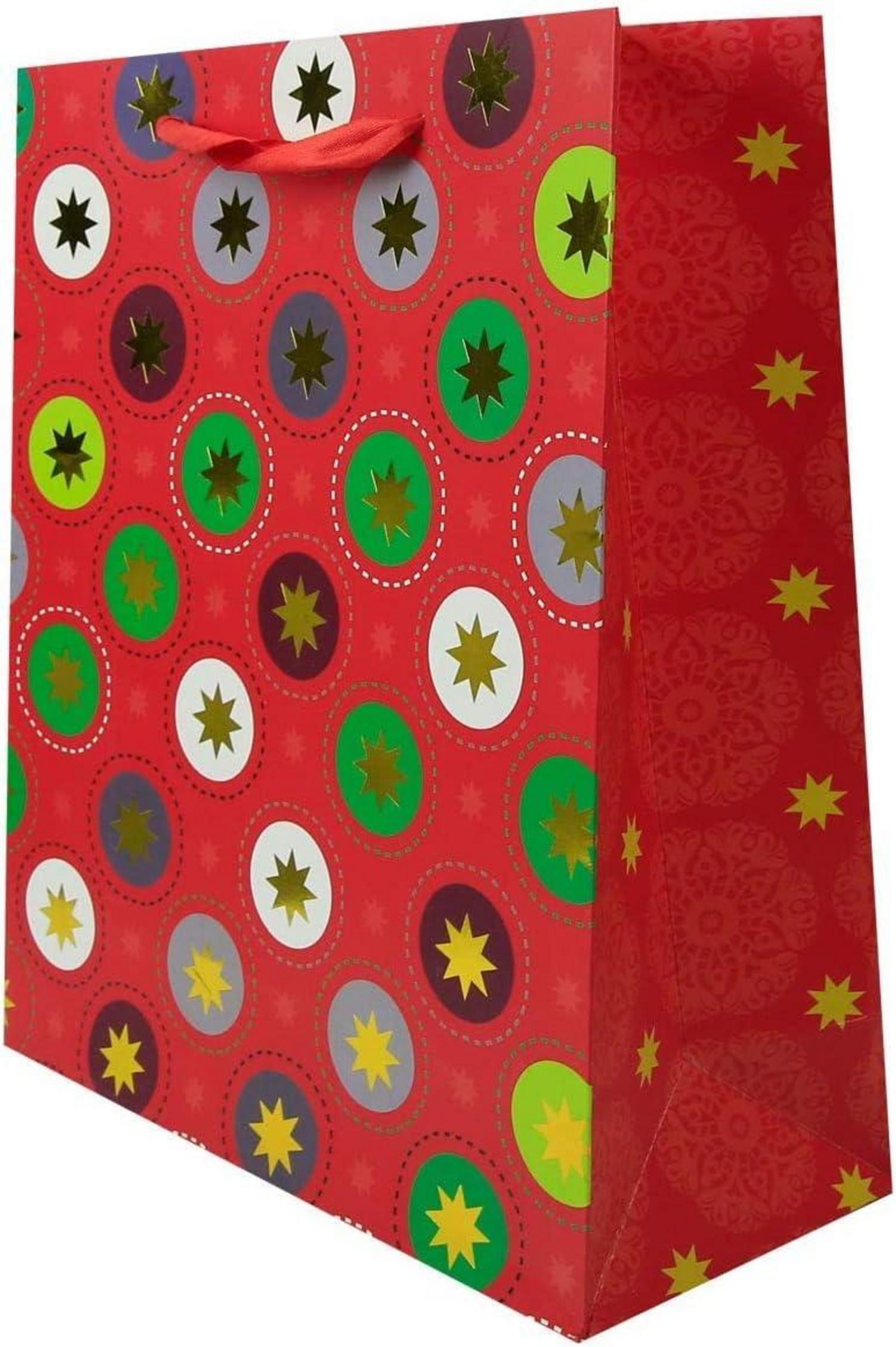 12 Weihnachtstüten 32x26x12 cm Goody Bags Geschenktüten festliche Designs