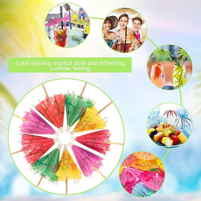 Cocktail Deko Party Deko 105 Stück Cocktail Dekorationen