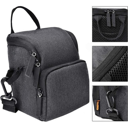 Stoßfeste Kameratasche für Nikon Canon Sony Olympus, Schwarz