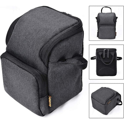 Stoßfeste Kameratasche für Nikon Canon Sony Olympus, Schwarz