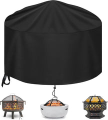 Feuerstellen Abdeckung Runde Wasserdicht 90x60cm Schwarz 500D Oxford