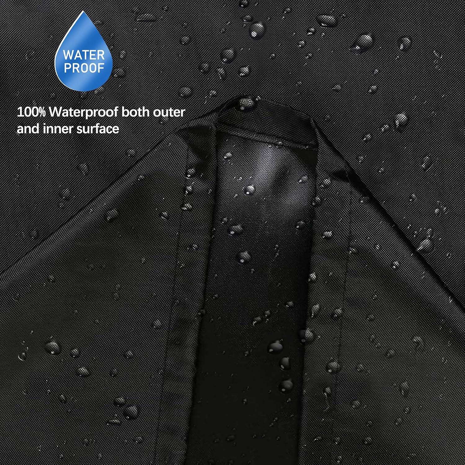 Feuerstellen Abdeckung Runde Wasserdicht 90x60cm Schwarz 500D Oxford