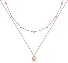 Layered Kette Silber Rosegold Gold Doppel Multilayer Halskette
