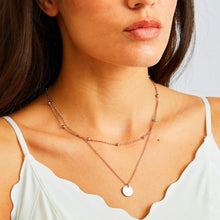 Damen Layered Kette Silber Rosegold Gold Halskette