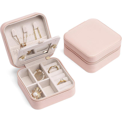 Vlando Schmuckkästchen Reise Klein mit Spiegel für