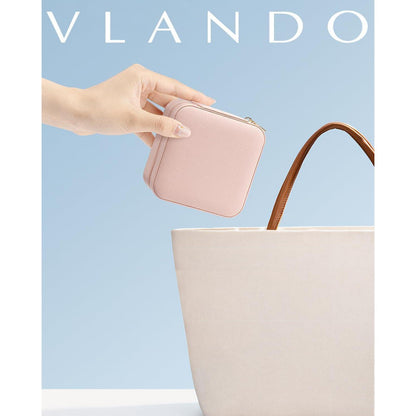 Vlando Schmuckkästchen Reise Klein mit Spiegel für