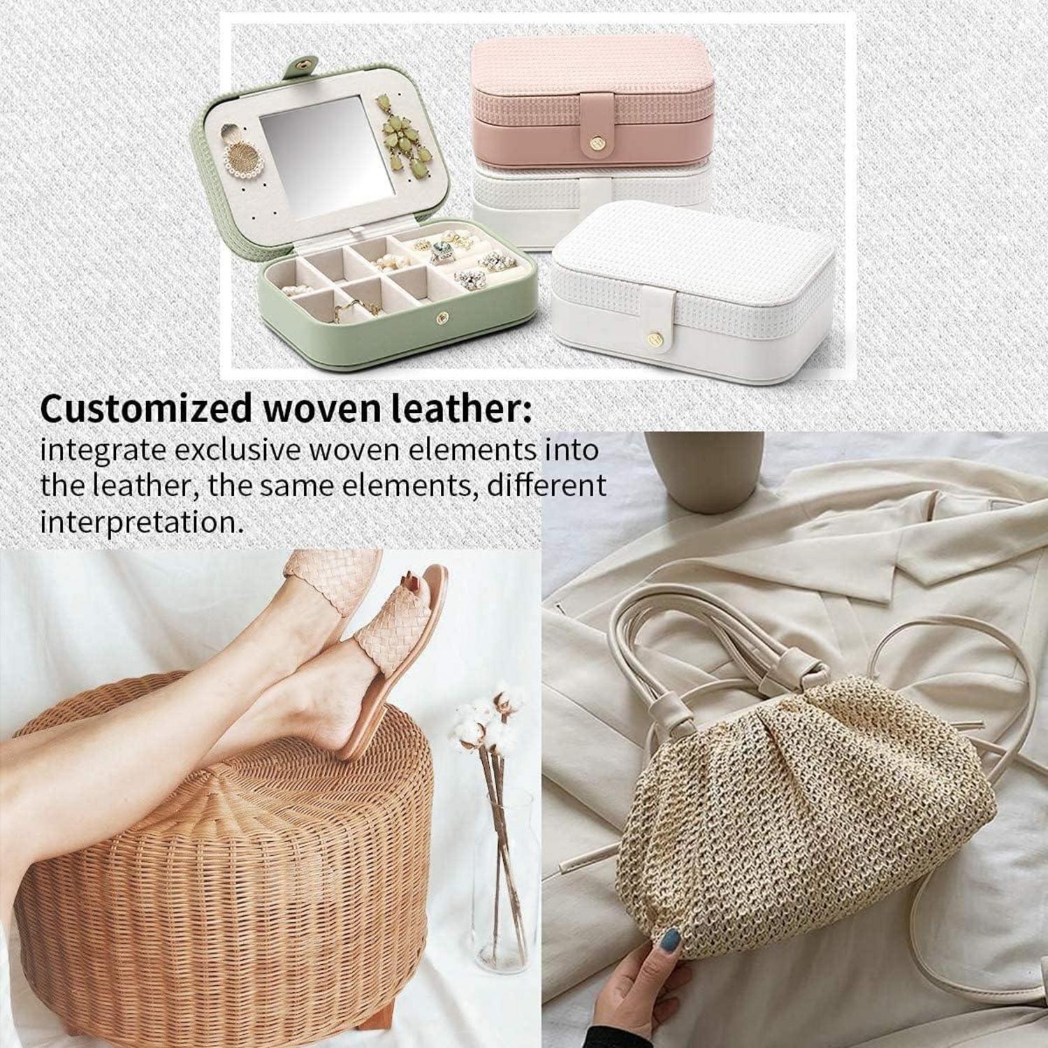 Schmuckkästchen Mädchen Schmuck Organizers Leder Pink mit Spiegel