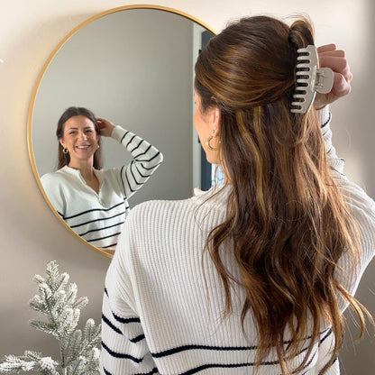 8er Set Große Haarklammer 8cm für dickes Haar - Rutschfeste Jaw Clips