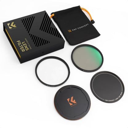 K&F Concept 82mm Filter Set & Objektivdeckel, Nano X-Serie