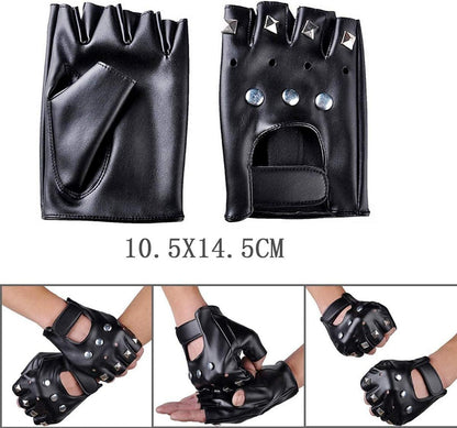 Punk Gothic Rocker Kit 70er 80er 90er Jahre Schwermetall Disco Kostüm Zubehör Tattoo Ärmel Handschuhe Kette Arm Fake Tattoo Cover