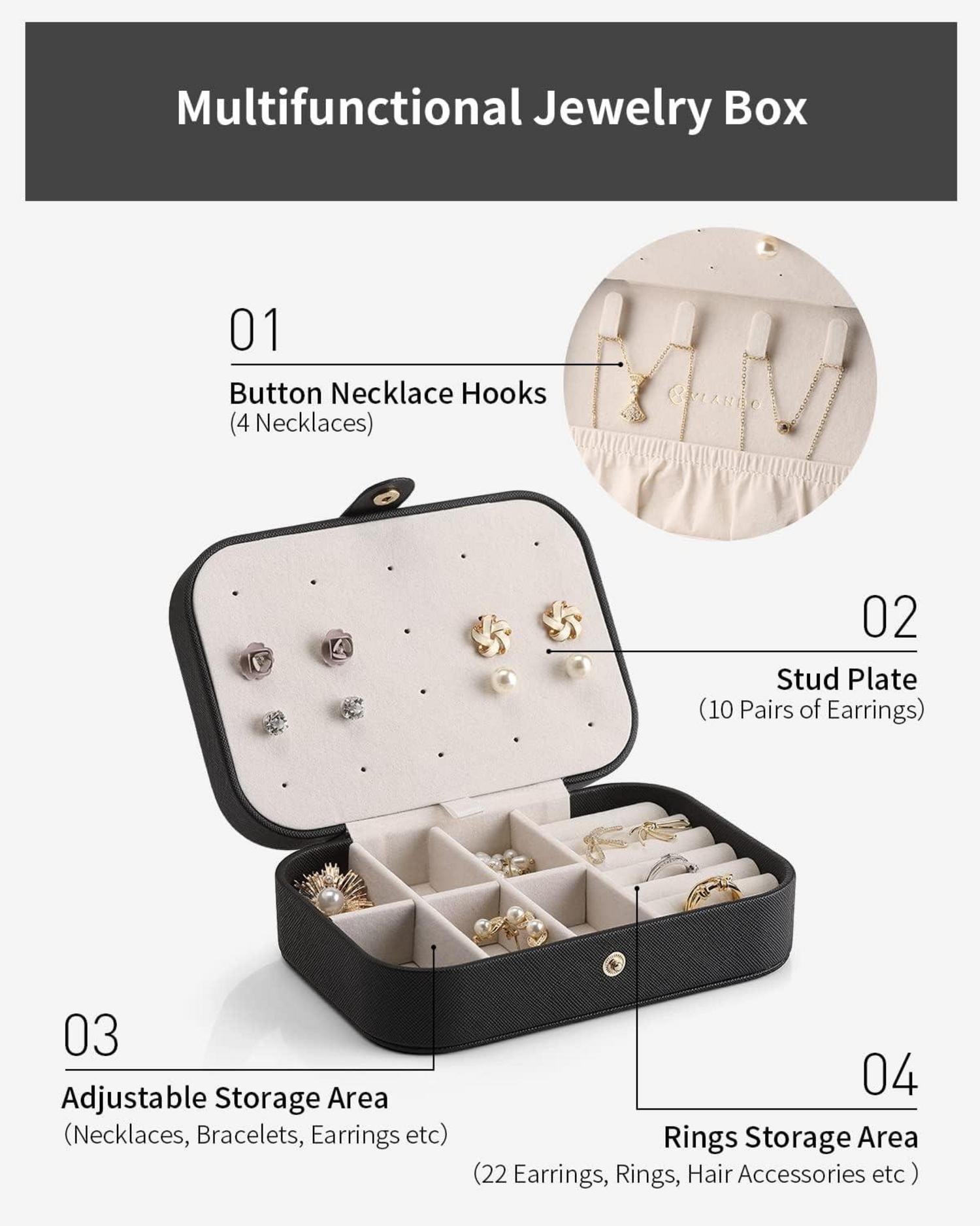 Vlando Schmuckkästchen Reise für Damen und Herren