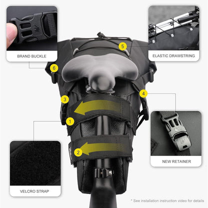 Fahrrad Satteltasche Wasserdicht 10/13L Outdoor Mountainbike