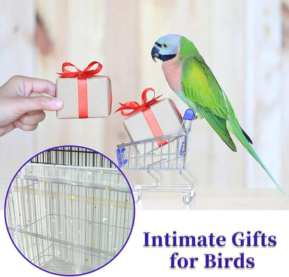 Vogelkäfig Abdeckung Extra Groß Pailletten Weiße Netz