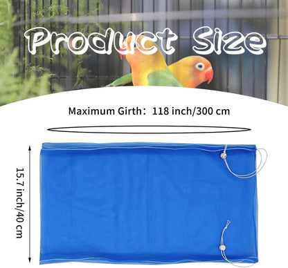 Vogelkäfig Abdeckung Universal Papageien Kordelzug Netz