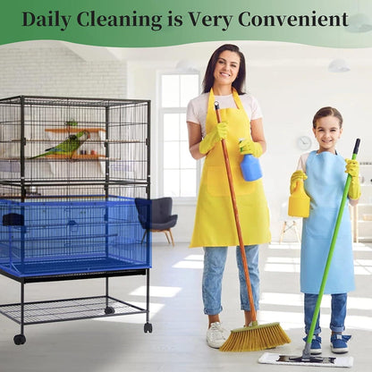 Extra große Vogelkäfig Abdeckung Samenfänger Papageien Kordelzug