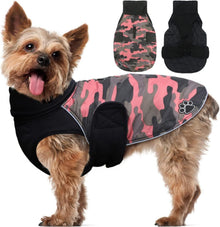 Reflektierender Hundemantel Wasserdicht Winterjacke PinkCamo M