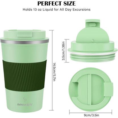 Thermobecher Isolierbecher 380ml Edelstahl Kaffeebecher