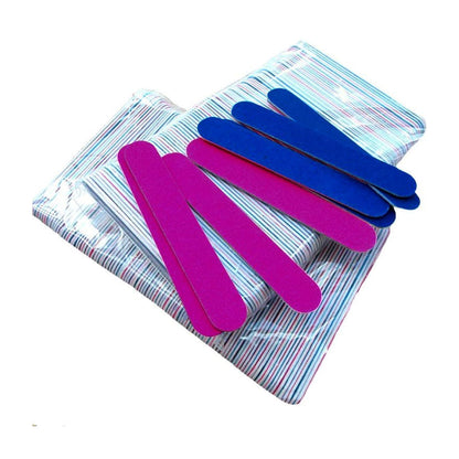 100 Mini-Nagelfeilen doppelseitig Körnung 180/240 tragbar professionell