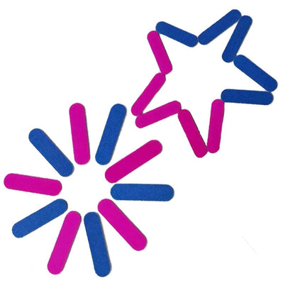 100 Mini-Nagelfeilen 180/240 tragbar professionell Nagelfeile Set