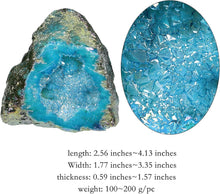 Titanium Coated Kristall Geode Quarz Cluster Deko 100-200g