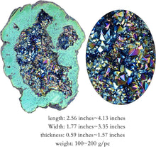 Natürlicher Titanium Coated Quarz Geode Cluster Figur