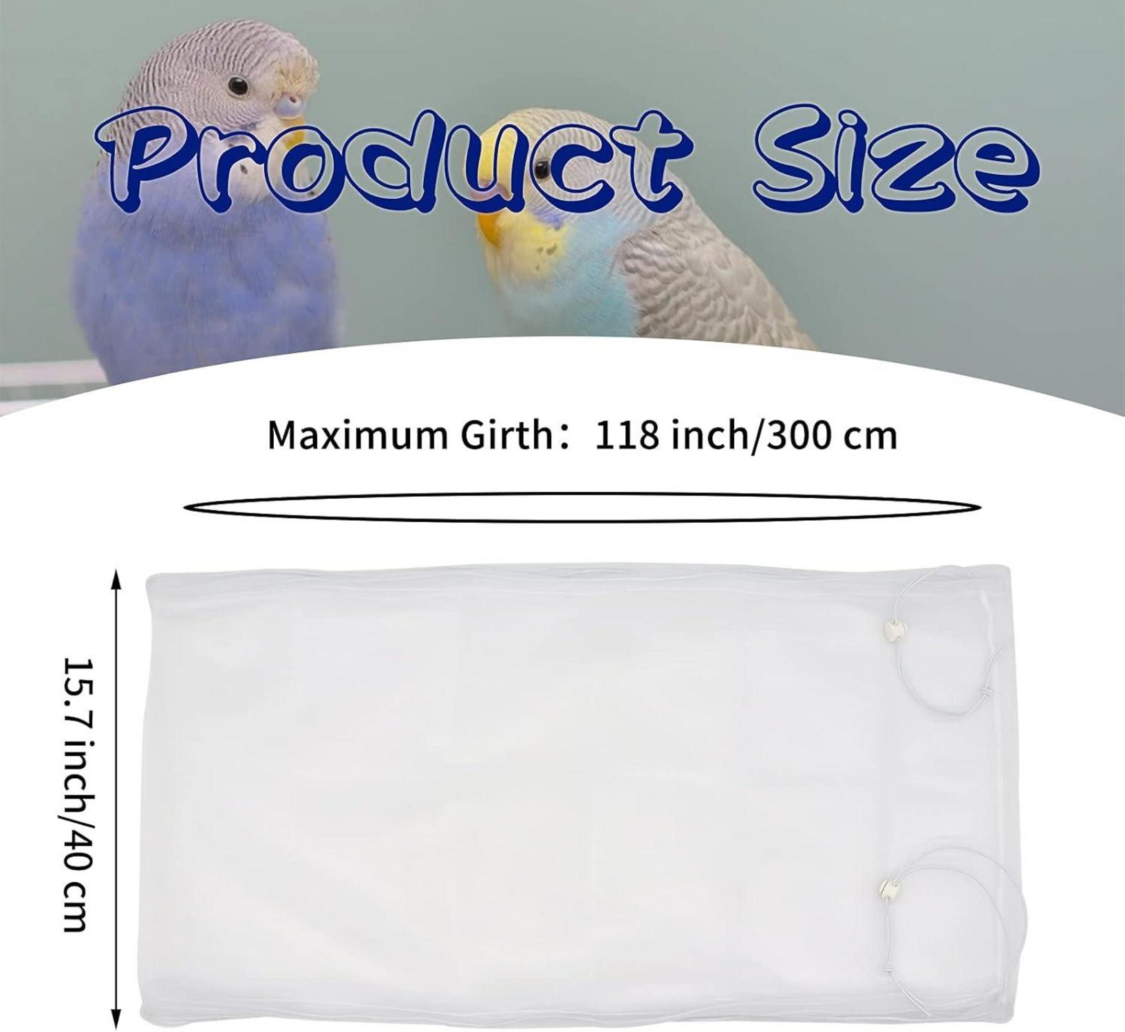 Vogelkäfig Abdeckung Samenfänger Papageien Kordelzug Kleintiere Disney