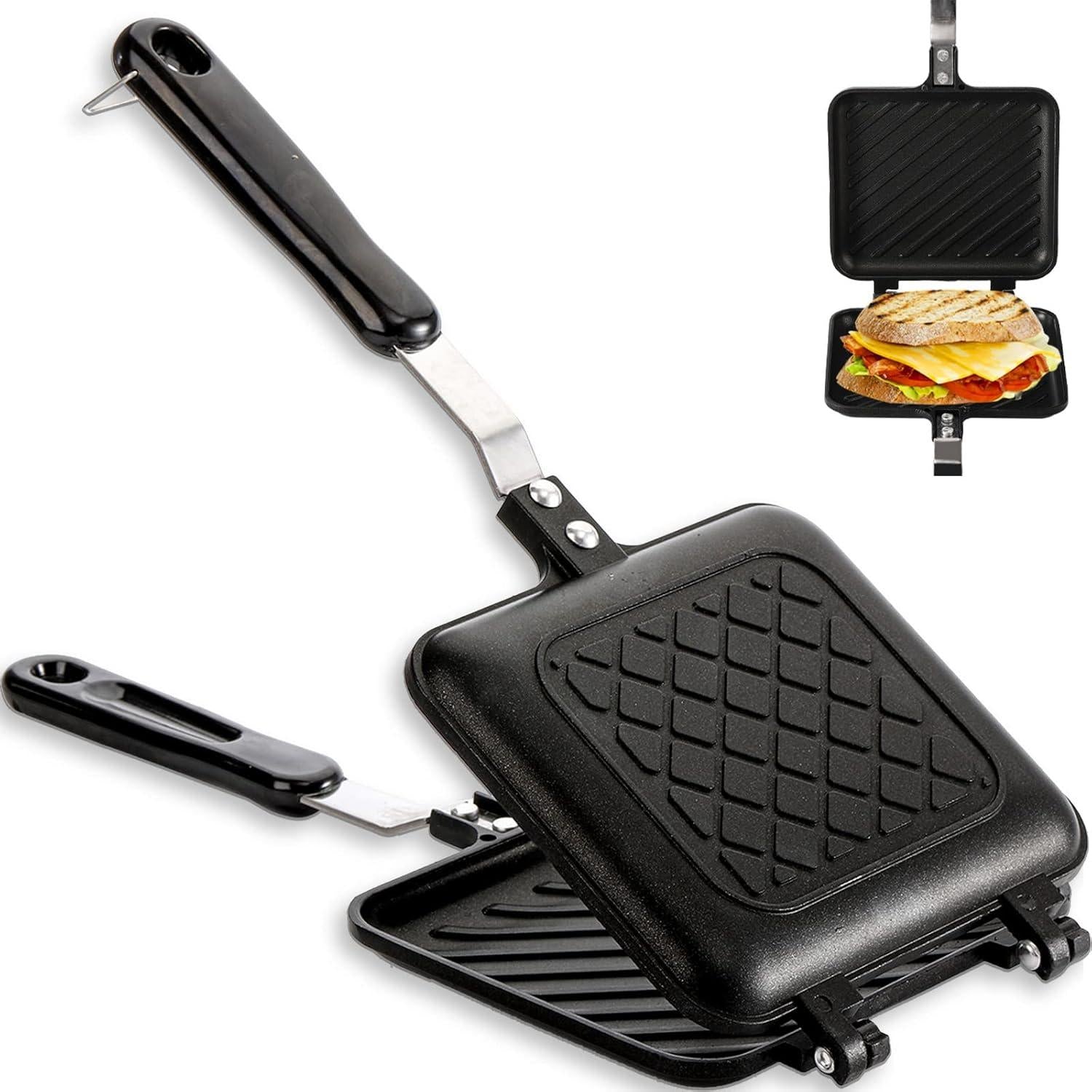 Sandwichmaker antihaftbeschichtet Aluminium Griff