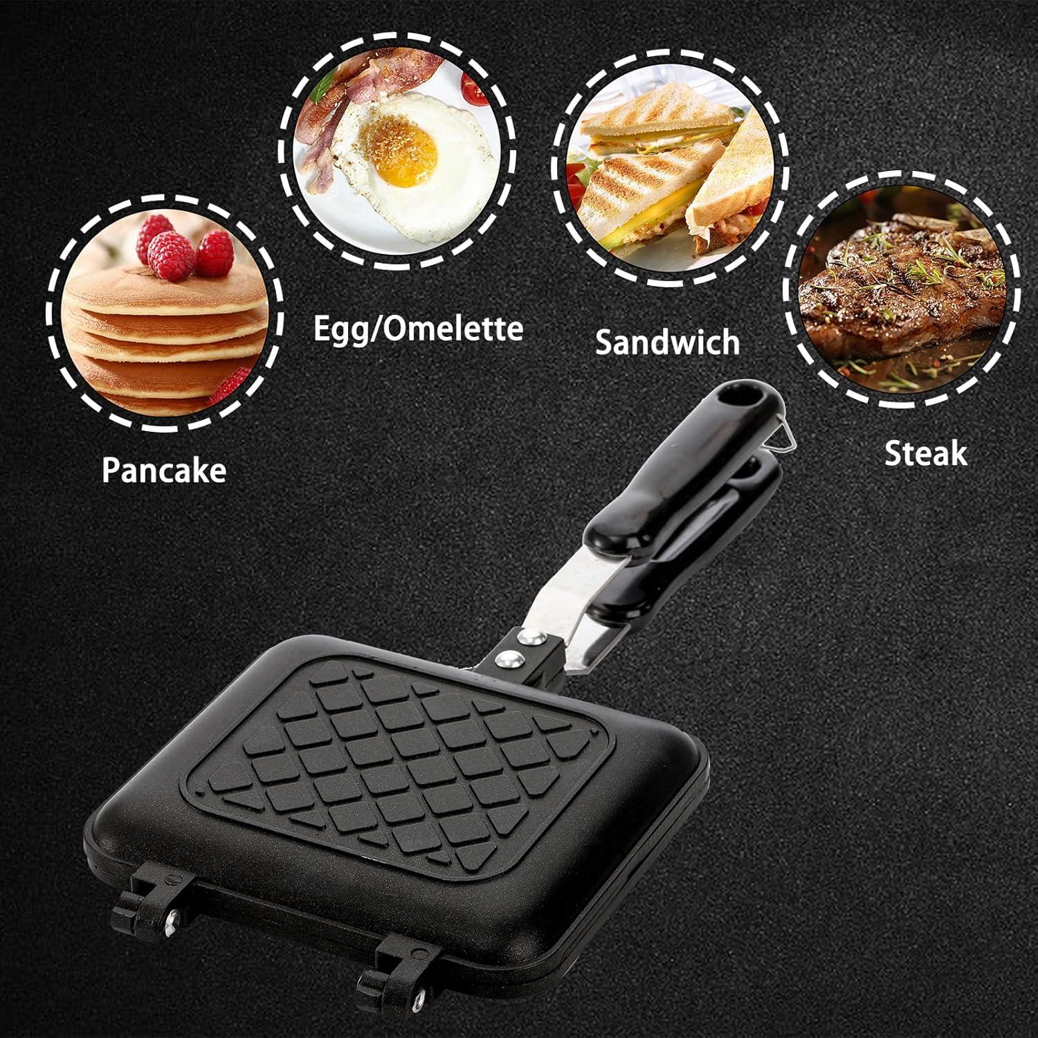 Sandwichmaker Panini-Maker antihaftbeschichtet Aluminium Griff
